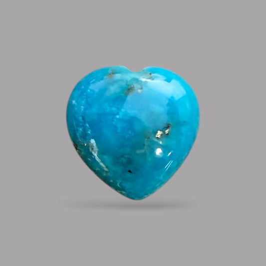 Natural Turquoise Heart 5.97 Carats 12.5 x 12.6 x 5.45 mm