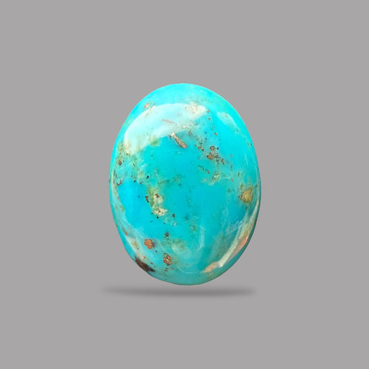 Natural Turquoise Oval Cabochon 30.83 Carats 23.36 x 17.30 x 11.26 mm