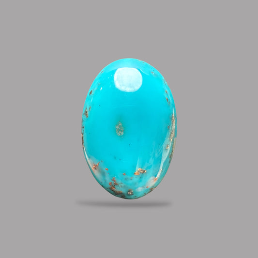 Natural Turquoise Oval Cabochon 35.92 Carats 28.13 x 19.40 x 9.62 mm
