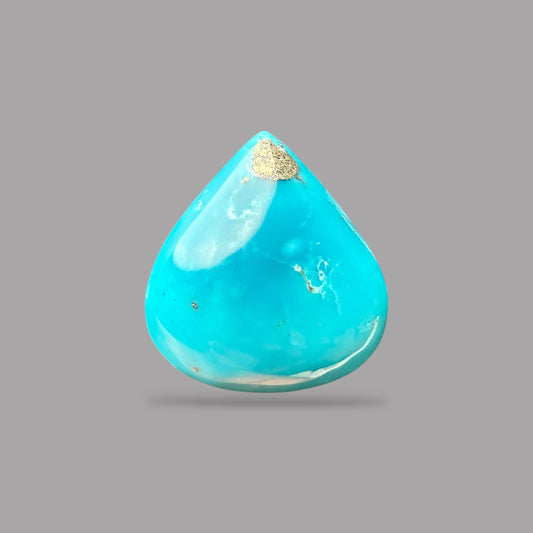 Natural Turquoise Pear Cabochon 60.55 Carats 28.23 x 26.63 x 13.86 mm