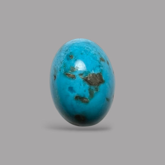 Natural Turquoise Stone 14.29 Carats 17 x 12.5 x 9.5 mm in Oval