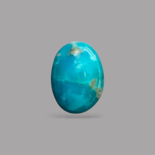 Natural Turquoise Stone 2.72 Carats 11.2 x 8.3 x 4.2 mm in Oval