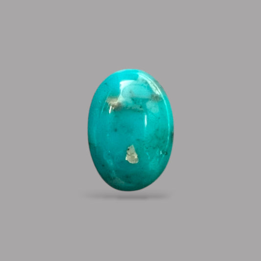 Natural Turquoise Stone 3.04 Carats 13.8 x 9.8 x 4 mm in Oval