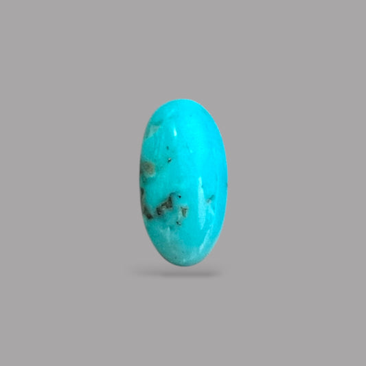 Natural Turquoise Stone 3.19 Carats 14.5 x 7.6 x 4.5 mm in Oval