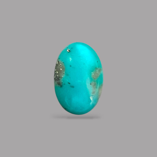 Natural Turquoise Stone 3.23 Carats 13.5 x 9.1 x 4.8 mm in Oval