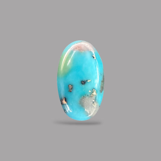 Natural Turquoise Stone 3.44 Carats 13.7 x 8 x 4.5 mm in Oval