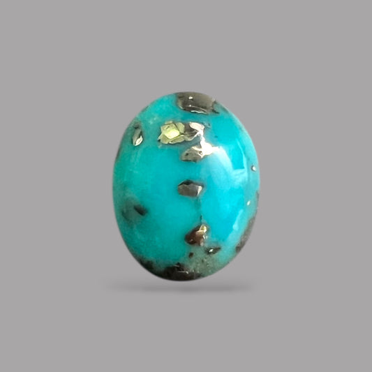 Natural Turquoise Stone 3.74 Carats 15.3 x 8.8 x 3.9 mm in Oval