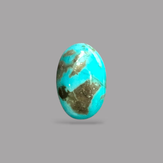 Natural Turquoise Stone 3.77 Carats 14.1 x 9.2 x 4.4 mm in Oval
