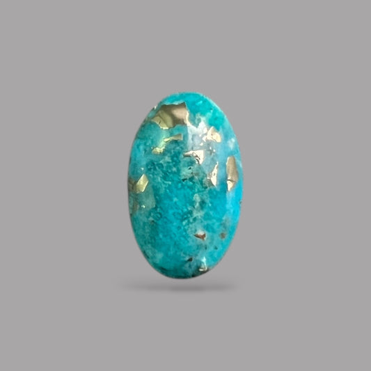 Natural Turquoise Stone 3.89 Carats 12 x 9 x 5.1 mm in Oval