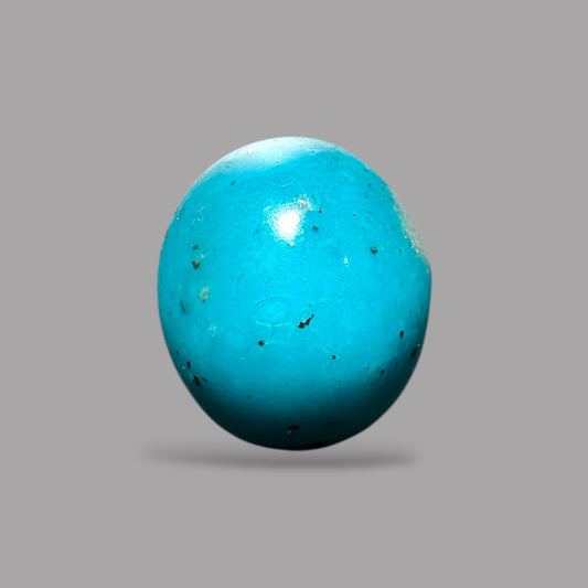 Natural Turquoise Stone 3.90 Carats 10.7 x 9.3 x 6 mm in Oval