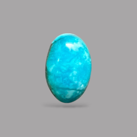 Natural Turquoise Stone 4.21 Carats 14 x 8.8 x 5 mm in Oval