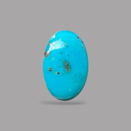 Natural Turquoise Stone 4.45 Carats 14.8 x 9.9 x 4.7 mm in Oval