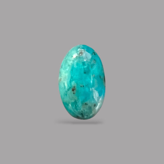 Natural Turquoise Stone 4.61 Carats 13.9 x 10.1 x 4.1 mm in Oval