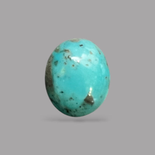 Natural Turquoise Stone 4.69 Carats 12 x 10.5 x 5.5 mm in Oval