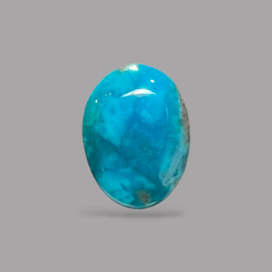Natural Turquoise Stone 4.72 Carats 14.6 x 10.5 x 4 mm in Oval