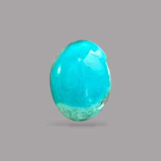 Natural Turquoise Stone 4.86 Carats 14.5 x 9.5 x 5 mm in Oval