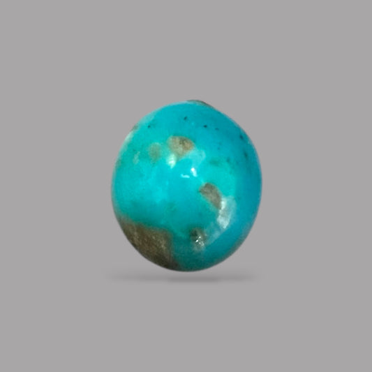 Natural Turquoise Stone 4.90 Carats 12.1 x 10 x 5.3 mm in Oval