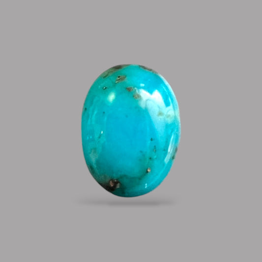 Natural Turquoise Stone 5.02 Carats 15 x 7.8 x 5.2 mm in Oval