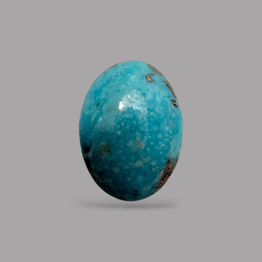 Natural Turquoise Stone 5.11 Carats 13 x 9.5 x 5.4 mm in Oval