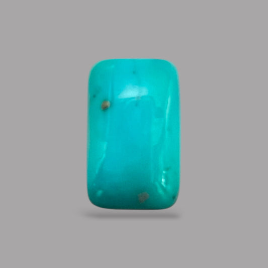 Natural Turquoise Stone 5.12 Carats 12.9 x 8.2 x 5.8 mm in Cushion