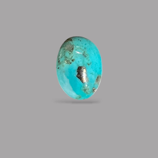 Natural Turquoise Stone 5.15 Carats 14.1 x 10.1 x 15.8 mm in Oval