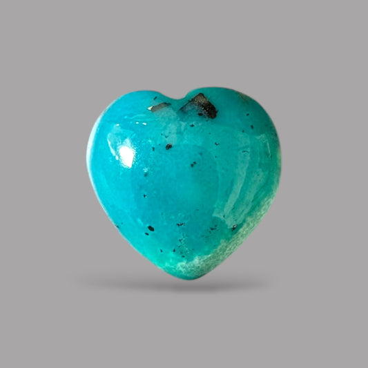 Natural Turquoise Stone 5.19 Carats 11.95 x 12.01 x 4.95 mm in Heart