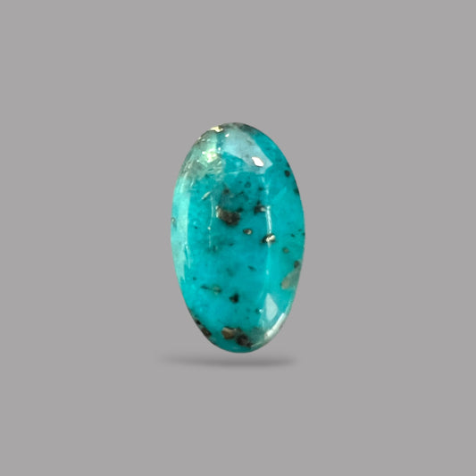 Natural Turquoise Stone 5.56 Carats 13.4 x 9.4 x 8 mm in Oval