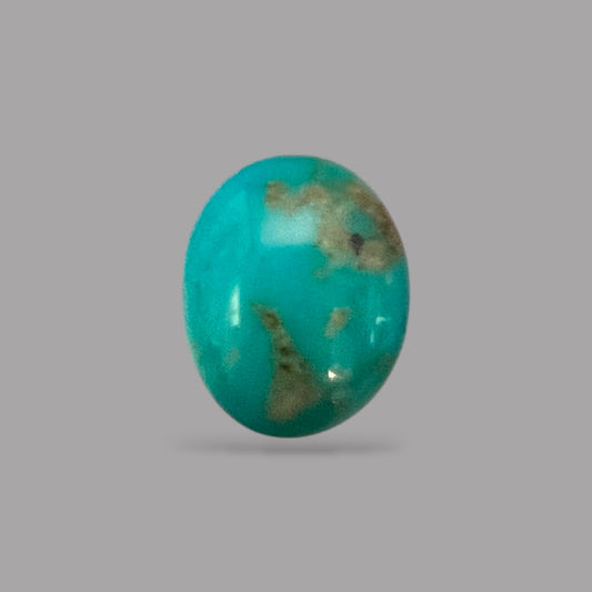 Natural Turquoise Stone 6.66 Carats 14 x 11.1 x 6.5 mm in Oval