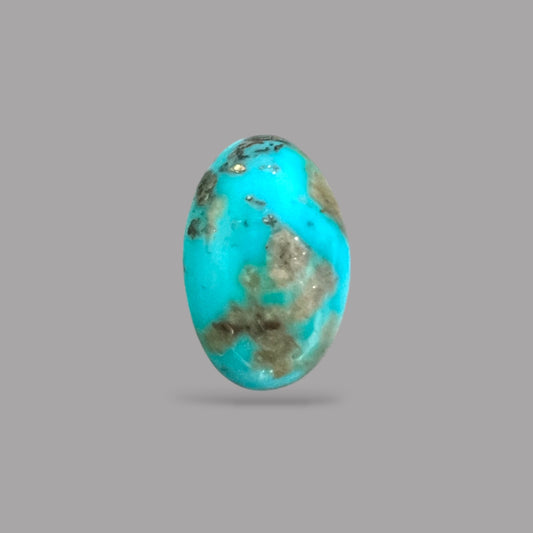 Natural Turquoise Stone 8.87 Carats 18.2 x 11.7 x 6.7 mm in Oval