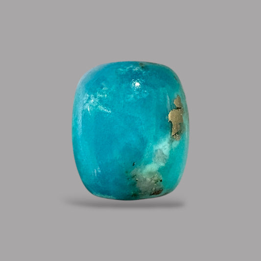 Natural Turquoise Stone (Irani Feroza) 7.41 Carats 13.55 x 11.44 x 5.94 mm in Cushion