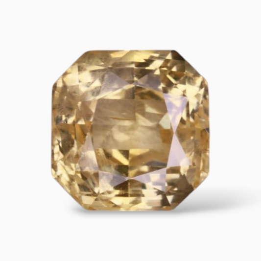 Natural Yellow Sapphire 6.19 Carats in Octagon Shape & 9.38x9.22x6.75mm Size from Sri lanka