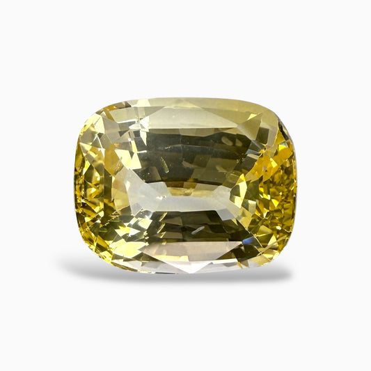 Natural Yellow Sapphire Cushion Cut 6.48 Carats 11.14 x 8.85 x 6.52 mm No Heat Srilanka