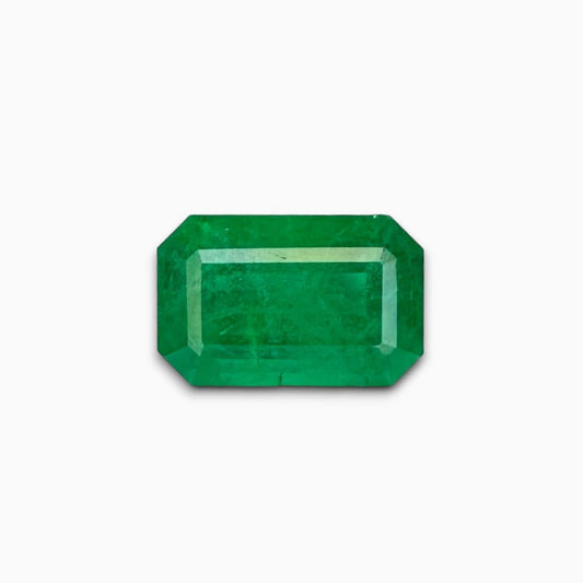 Natural Zambian Emerald Stone 1.80 carats Emerald Cut 9x5.8mm