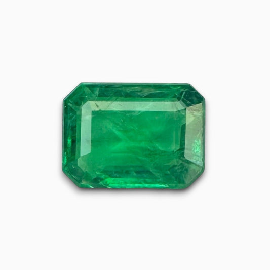 Natural Zambian Emerald Stone 2.4 Carats Emerald Cut 9.8x7.4mm