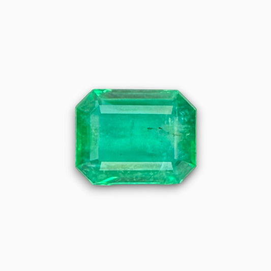 Natural Zambian Emerald Stone 2.48 Carat Emerald Cut 10x7.8mm