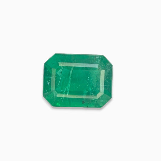 Natural Zambian Emerald Stone 2.59 Carat Emerald Cut 9.4x7.3mm