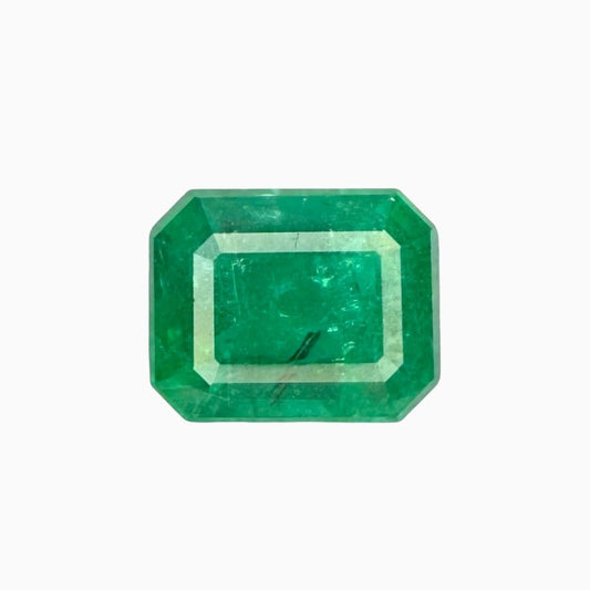 Natural Zambian Emerald Stone 2.63 carat Emerald Cut 9x7mm