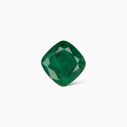 Natural Zambian Emerald Stone 4.48 carat Cushion Cut 10.2x10.2mm