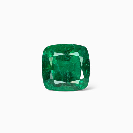 Natural Zambian Emerald Stone 4.73 carats Cushion Cut 9.6x9.4mm