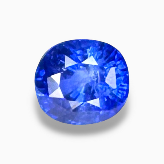 Natural Blue Sapphire Gemstone 3.67 Carats Cushion Cut Shape