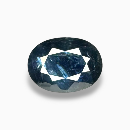 Natural Blue Sapphire Gemstone 5.52 Carats Oval Cut Shape