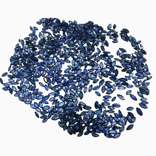 Wholesale Natural Blue Sapphire Marquise 3x1.5 mm, 4x2 mm, 5x2.5 mm Lot