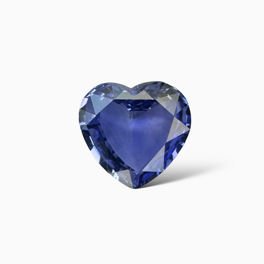 Natural Blue Sapphire Stone 2.53 Carats Heart Shape 8.66 x 9.06 x 3.88 mm
