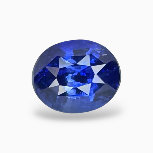 Natural Blue Sapphire Stone 3.21 Carats Oval Shape 9.2X7.6 mm