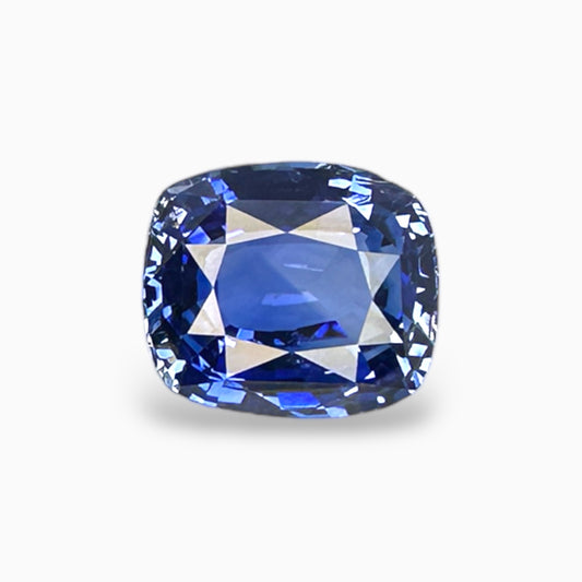 Natural Blue Sapphire Stone 5.38 Carats Cushion Shape 10.9x9.4x5.4xmm