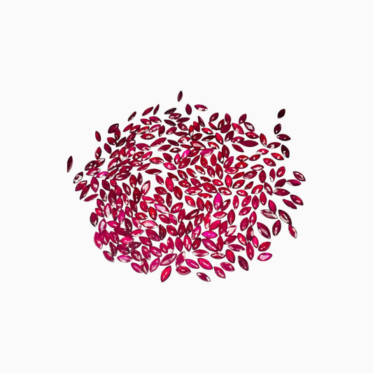 Natural Burmese Ruby Manik Marquise Lot