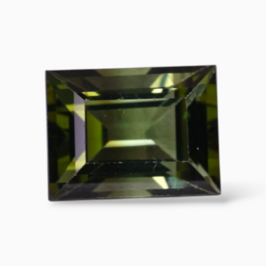 Natural Green Tourmaline Stone 1.83 Carats in Baguette Shape & Size 8x6mm