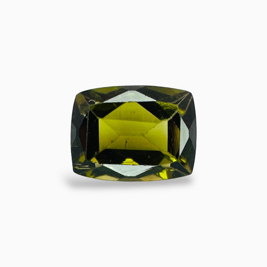 Natural Peridot Cushion Cut Stone 2.64 Carats, 9x7 mm