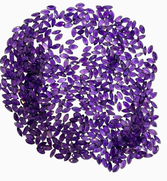 Natural Purple Amethyst Stone 0.20 Carats Marquise 6X3mm