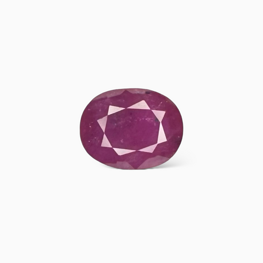 Natural Ruby Oval Cut, 4.07 Carats - from Mozambique